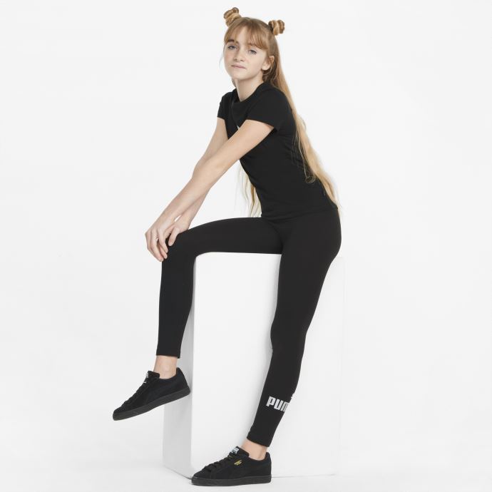 Legging Essentials+ Logo Enfant Puma Canada Noir
