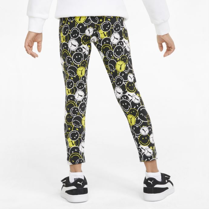 Legging Enfant Puma Canada X Smileyworld Imprimé Noir