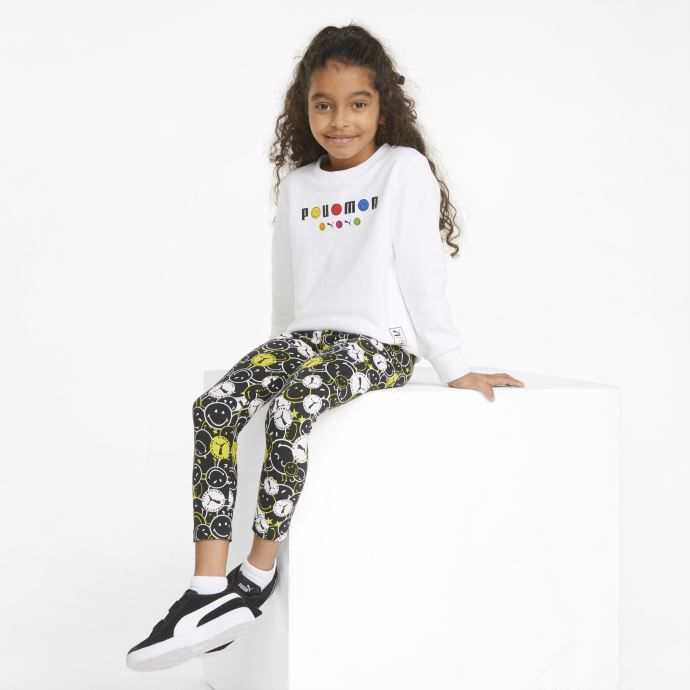 Legging Enfant Puma Canada X Smileyworld Imprimé Noir
