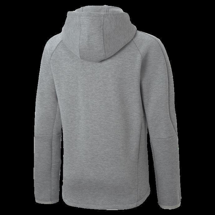 Sweat à Capuche Gris Moyen Chiné Puma Canada Evostripe Full-zip Pour Enfant