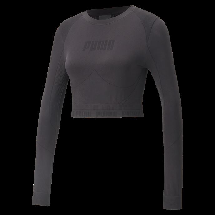 T-shirt Evoknit à Manches Longues Pour Femmes Noir Puma Canada
