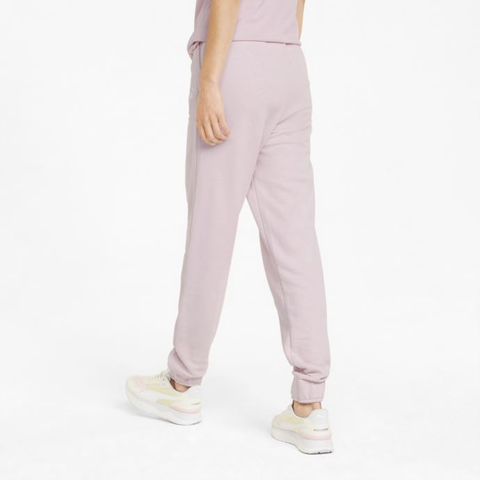 Pantalon Femme Puma Canada Essentials+ Broderie Craie Rose
