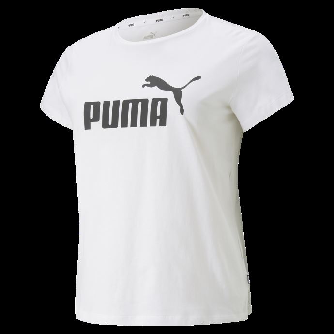 T-shirt Puma Canada Logo Essentials Plus Blanc Pour Femmes
