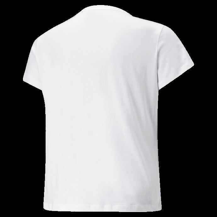 T-shirt Puma Canada Logo Essentials Plus Blanc Pour Femmes
