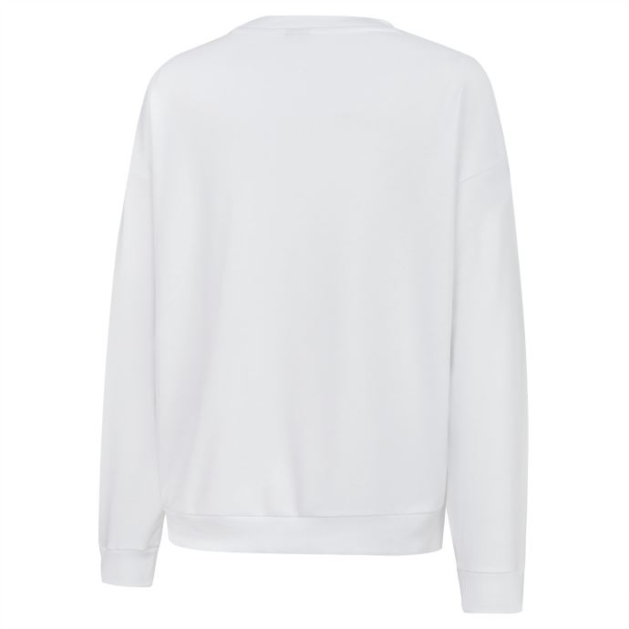 Chandail Femme Puma Canada Essentials French Terry Ras Du Cou Blanc