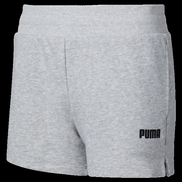 Short De Survêtement Puma Canada Gris Clair Heather Essentials Pour Femme