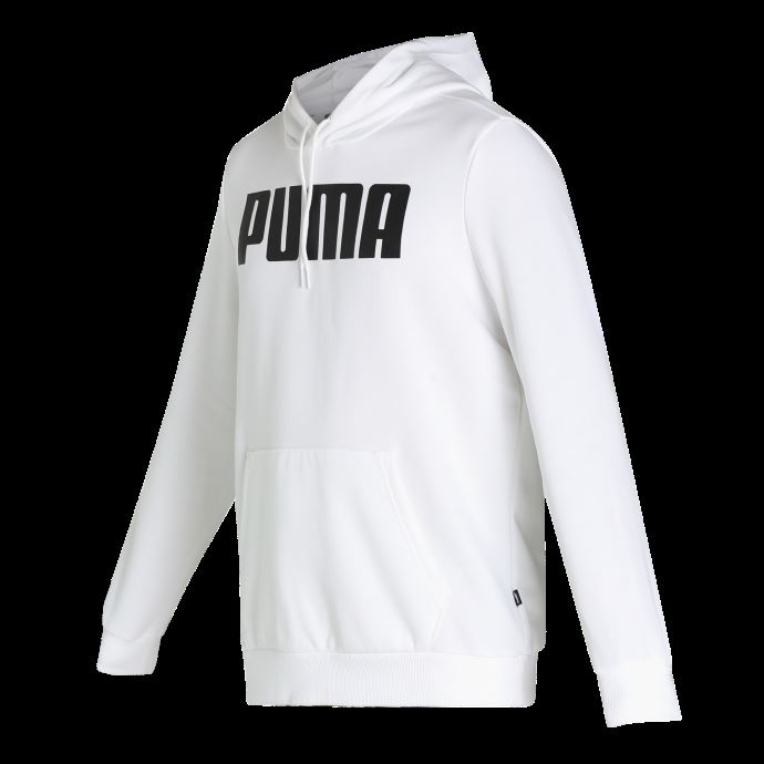 Puma Canada Sweat à Capuche Pleine Longueur Essentials Blanc Pour Hommes