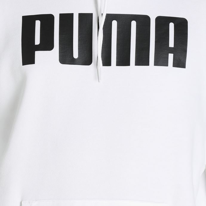 Puma Canada Sweat à Capuche Pleine Longueur Essentials Blanc Pour Hommes

