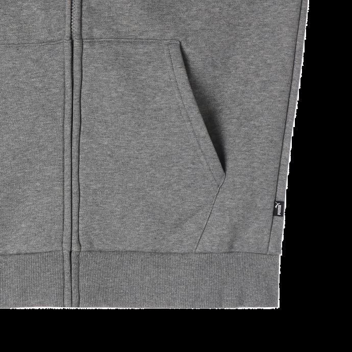 Sweat à Capuche Puma Canada Essentials Full-zip Full-length Homme Gris Moyen Chiné

