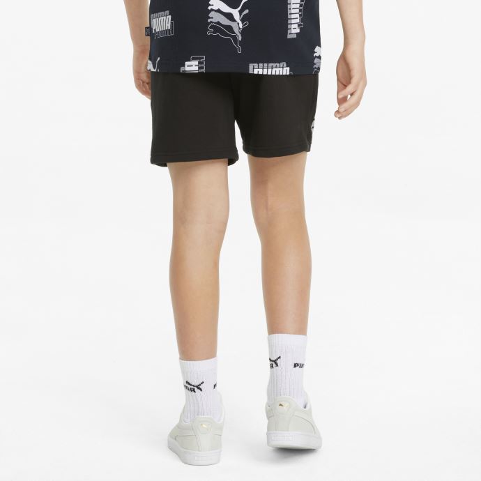 Short Puma Canada Power Logo Enfant Noir