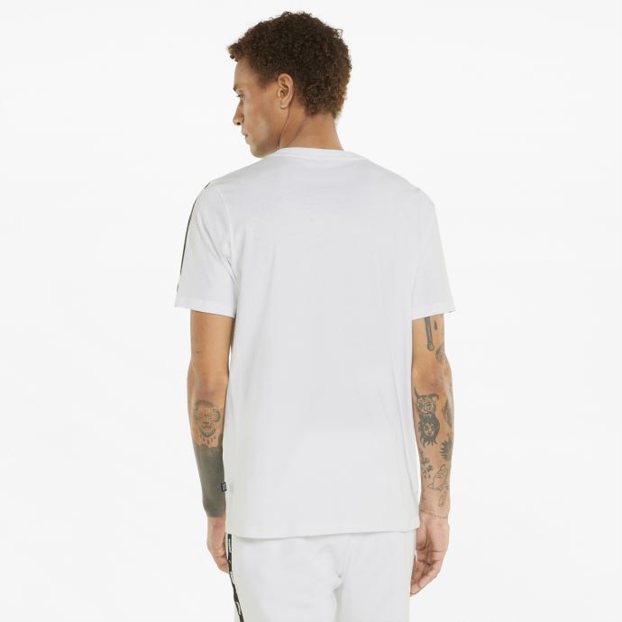 T-shirt Essentials+ Tape Pour Homme Blanc Puma Canada