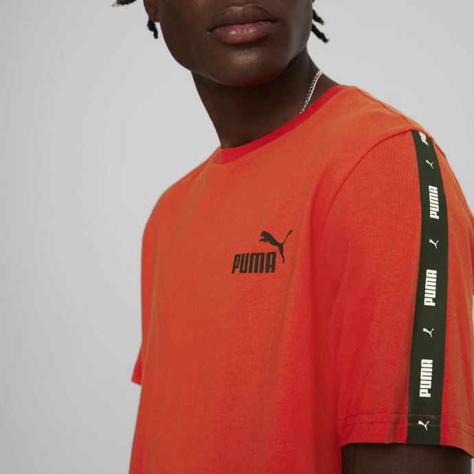 T-shirt Puma Canada Essentials+ Tape Rouge Brûlé Pour Hommes
