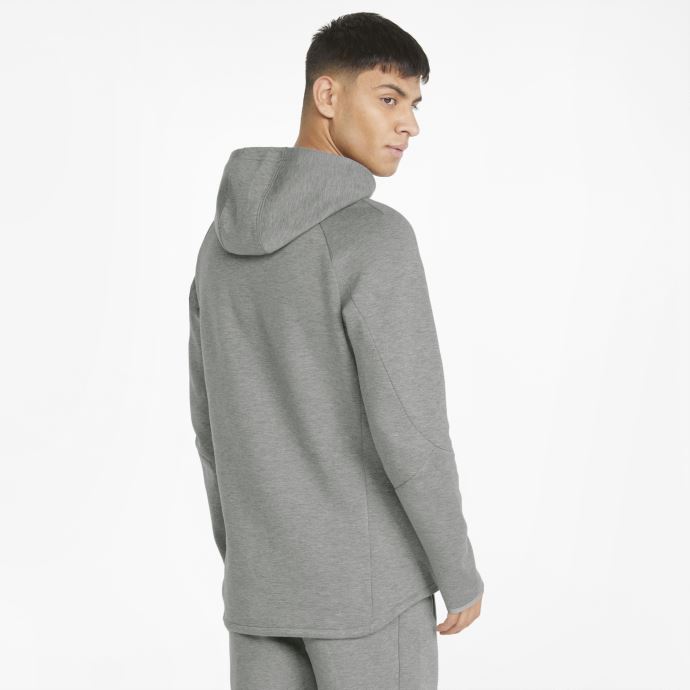 Sweat à Capuche Puma Canada Evostripe Gris Chiné Pour Homme