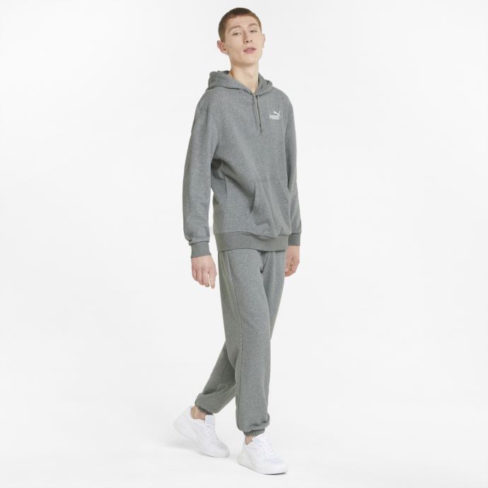 Sweat à Capuche Essentials+ Homme Gris Moyen Chiné Puma Canada

