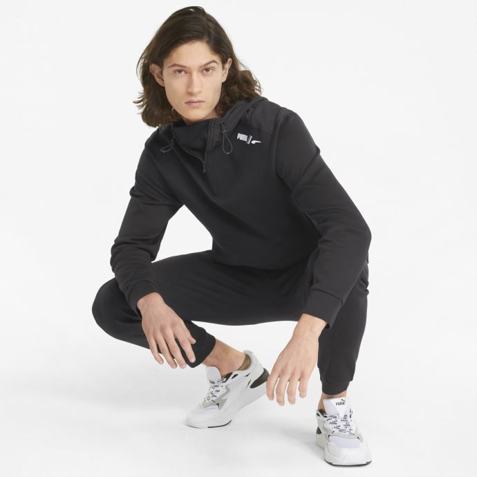 Sweat à Capuche Puma Canada Rad-cal Noir Demi-zip Pour Homme
