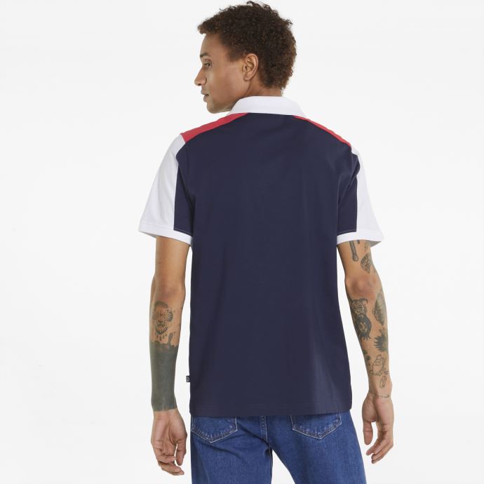 Polo Peacoat Essentials+ Block Jersey Pour Homme Puma Canada