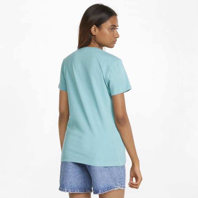 T-shirt Essentials+ Logo Métallisé Pour Femme Porcelaine-argent Métallisé Puma Canada