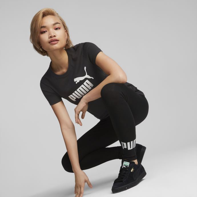 Legging Femme Puma Canada Essentials+ Metallic Noir-argent
