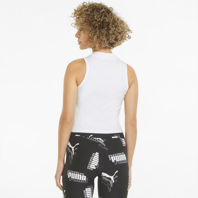 Débardeur Essentials Col Montant Femme Blanc Puma Canada