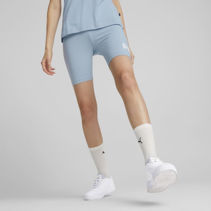 Leggings Courts Essentials Logo Pour Femmes Blue Wash Puma Canada