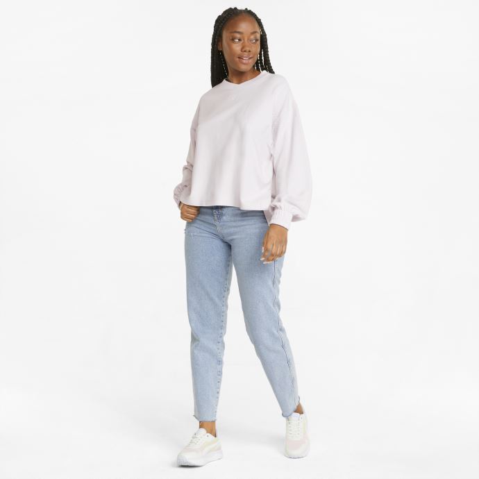 Puma Canada Lavande Brouillard Son Sweat-shirt D'été à Col Rond Pour Femme
