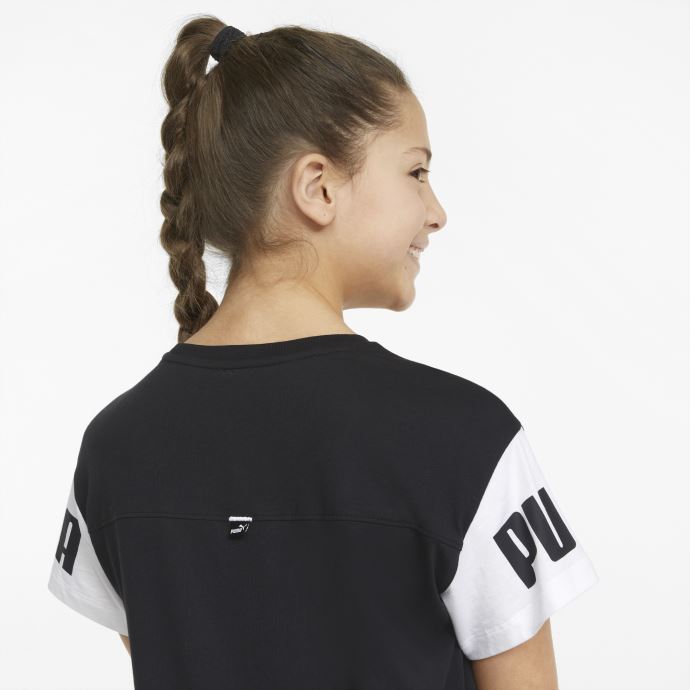 T-shirt Puma Canada Power Jeunesse Colorblock Noir
