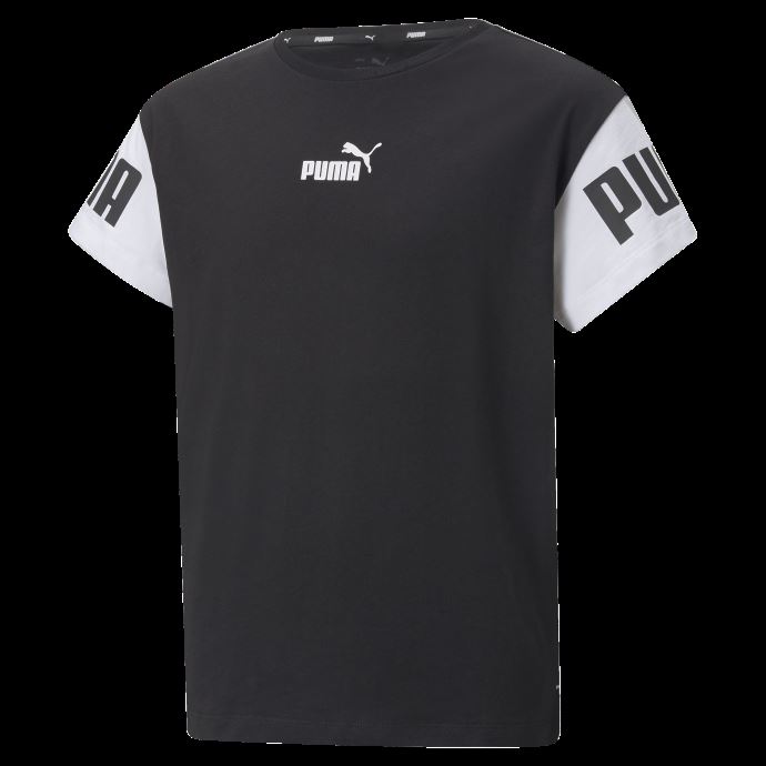 T-shirt Puma Canada Power Jeunesse Colorblock Noir
