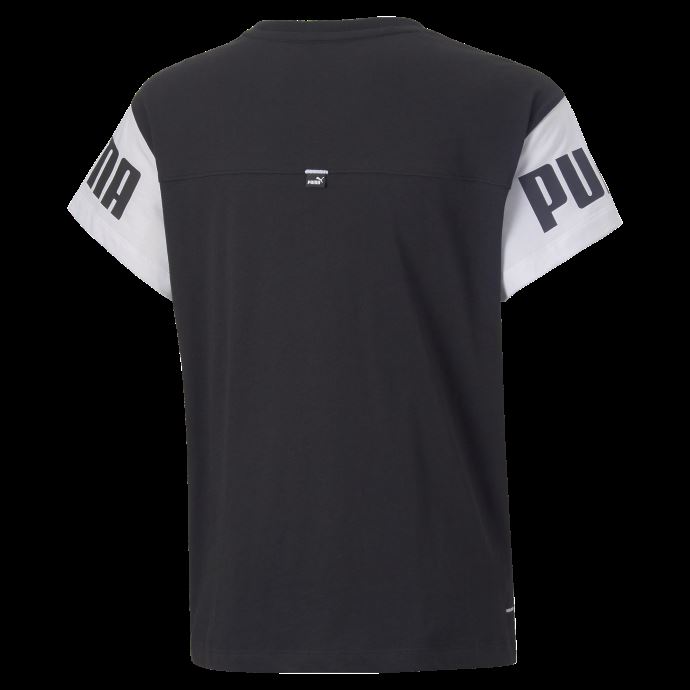 T-shirt Puma Canada Power Jeunesse Colorblock Noir
