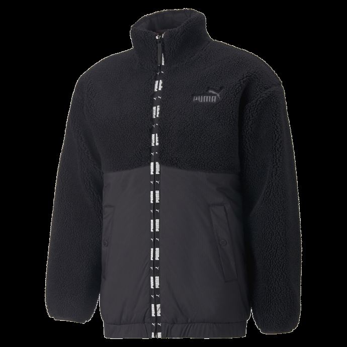 Veste Sherpa Noire Hommes Puma Canada
