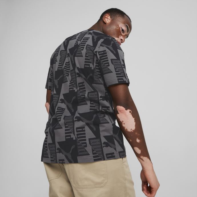 T-shirt Puma Canada Noir Imprimé Power Pour Hommes