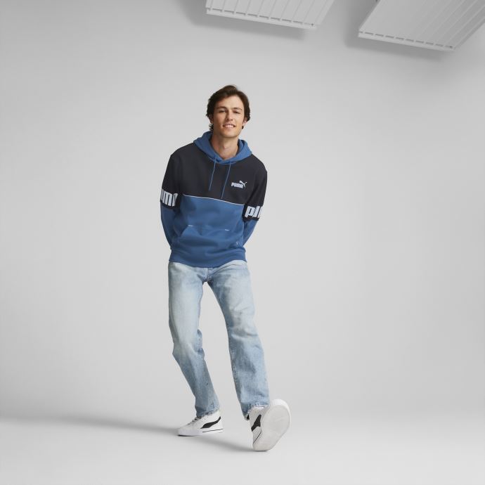 Sweat à Capuche Power Colourblock Hommes Lac Bleu Puma Canada