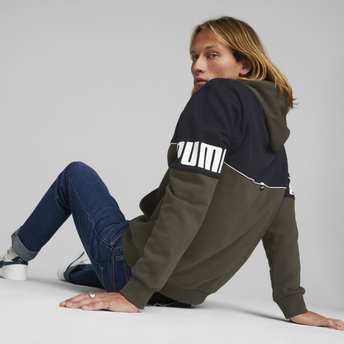 Forest Night Puma Canada Power Colorblock Sweat à Capuche Hommes