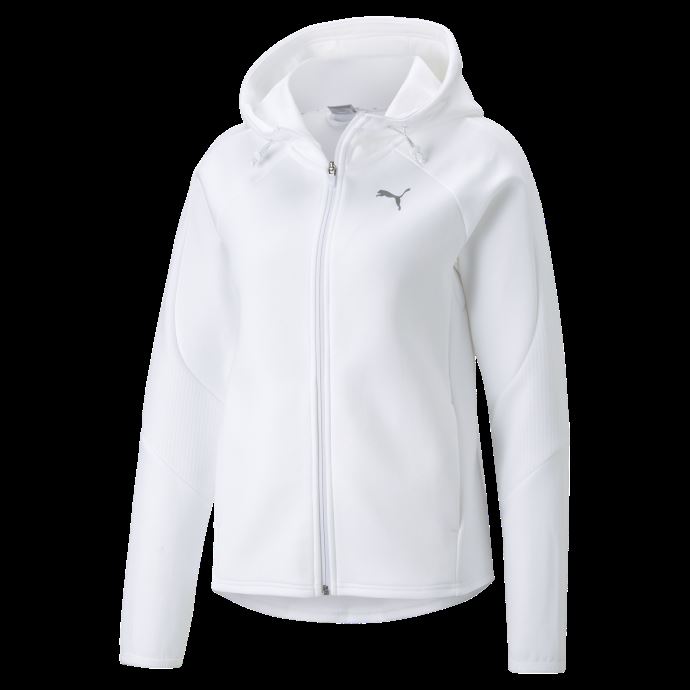 Sweat à Capuche Femme Puma Canada Evostripe Full-zip Blanc
