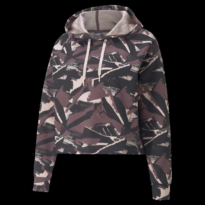 Sweat à Capuche Imprimé Sport Moderne Femme Puma Canada Prune Poussiéreux
