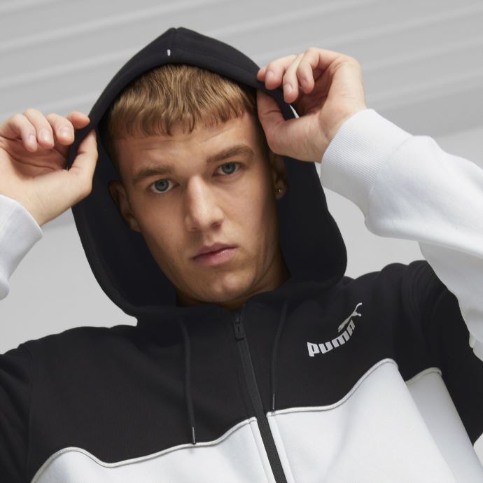 Puma Canada Sweat à Capuche Zippé Blanc Power Hommes
