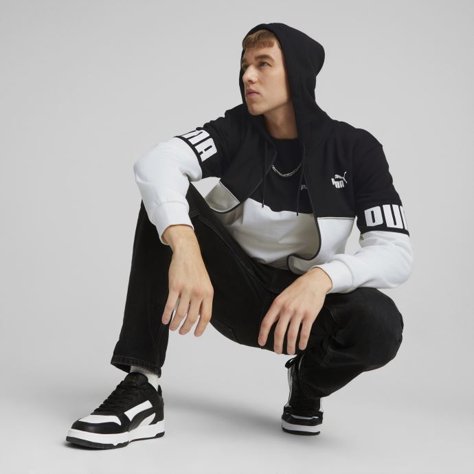 Puma Canada Sweat à Capuche Zippé Blanc Power Hommes
