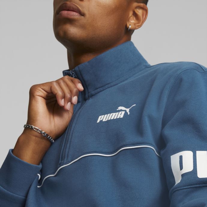 Puma Canada Power Sweat Demi-zip Hommes Lac Bleu