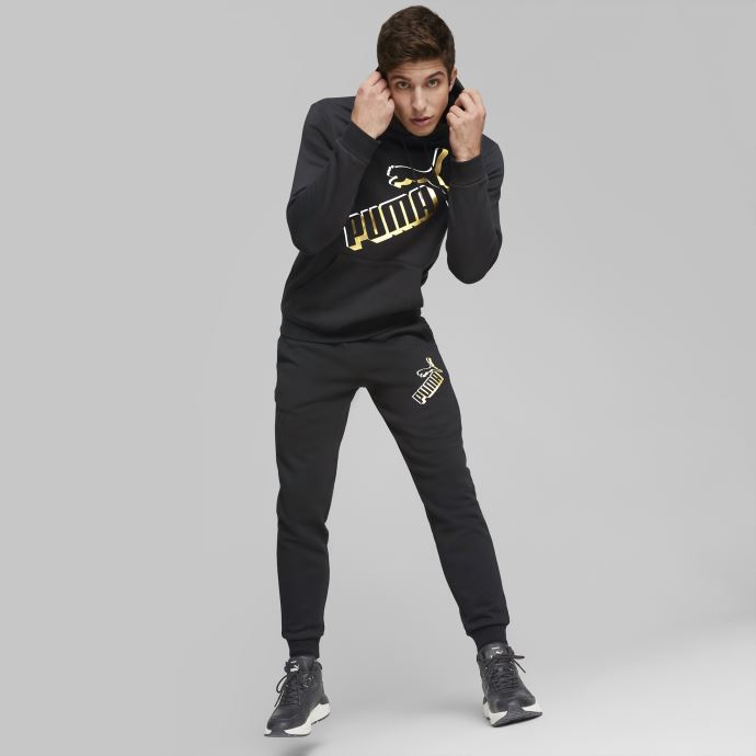Pantalon De Survêtement Essentials+ Grand Logo Noir Pour Hommes Puma Canada