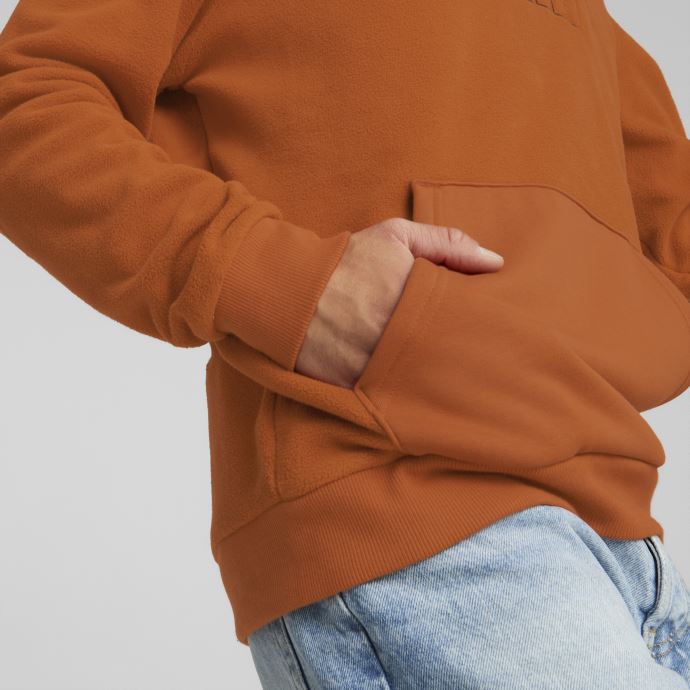 Chandail à Capuchon En Polaire Puma Canada Essentials Pour Homme Châtaigne Chaude