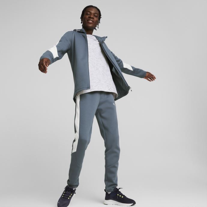Chandail à Capuchon Evostripe à Glissière Pleine Longueur Pour Hommes Night Sky Puma Canada
