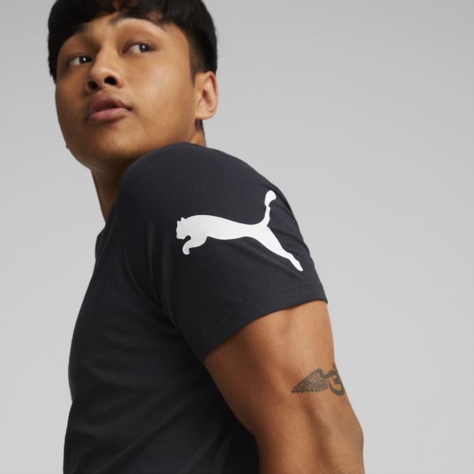T-shirt Power Cat à Manches Courtes Pour Hommes Noir Puma Canada