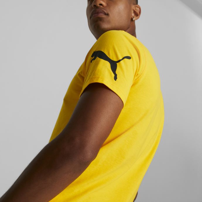 Puma Canada Tangerine Power T-shirt à Manches Courtes Chat Pour Hommes