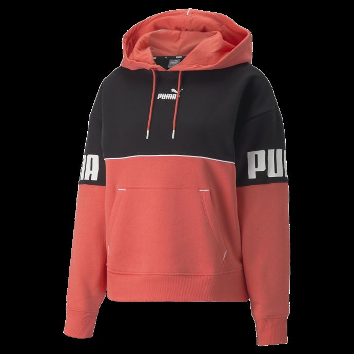 Sweat à Capuche Puma Canada Power Colourblock Saumon Pour Femme
