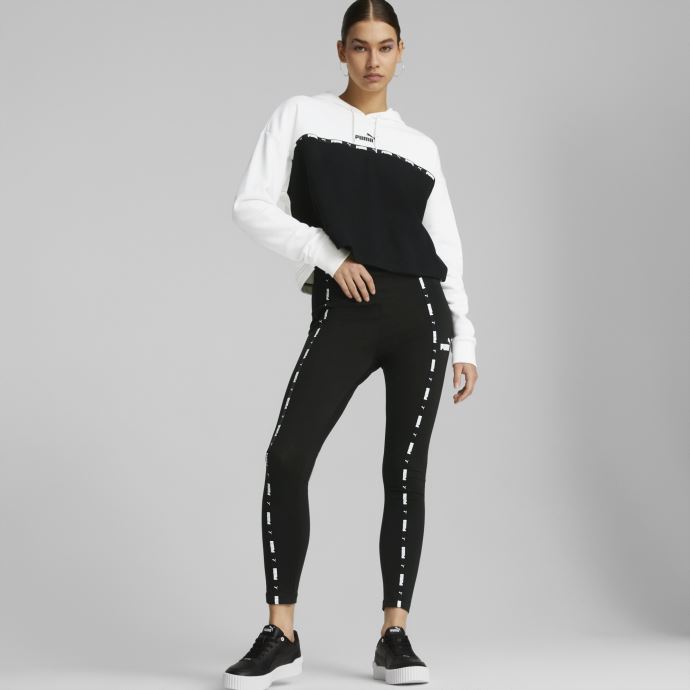 Sweat à Capuche Power Tape Femme Blanc Puma Canada
