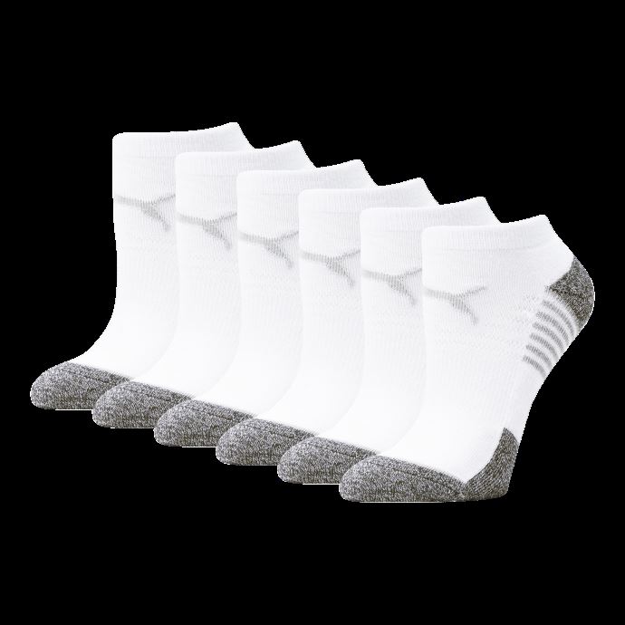 Chaussettes Basses Puma Canada Pour Femmes [lot De 6] Blanc-gris