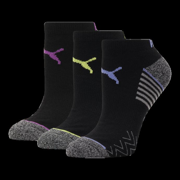 Chaussettes Basses Pour Femmes [paquet De 3] Noir-vert Puma Canada