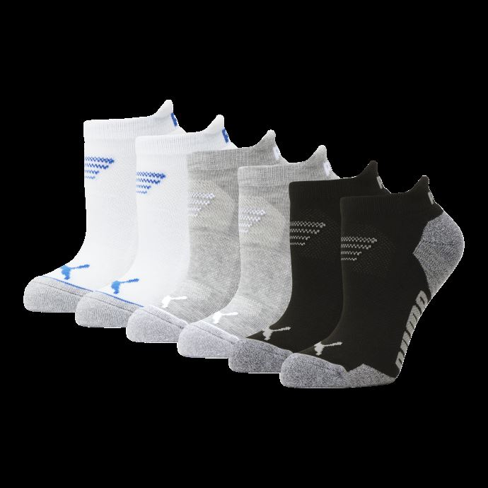 Chaussettes Basses Puma Canada Blanc-bleu Pour Femmes [lot De 6]