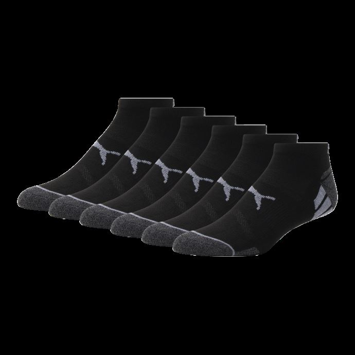 Chaussettes Mi-éponge Basses Pour Hommes [paquet De 6] Puma Canada Noir-gris