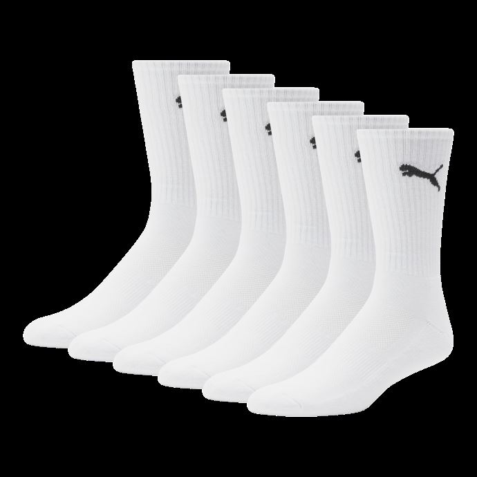 Chaussettes Mi-mollet Blanc-noir [paquet De 6] Puma Canada