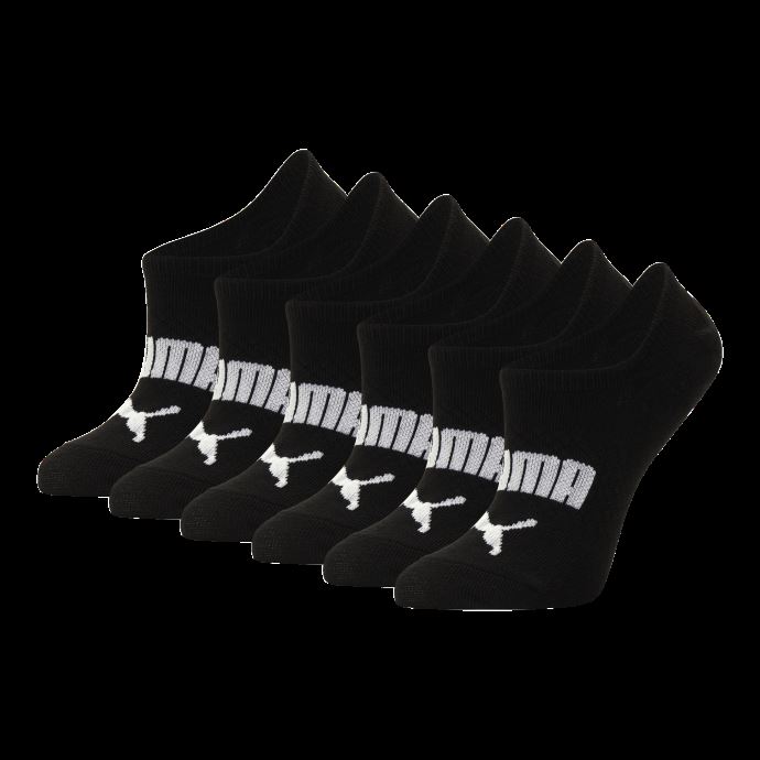 Chaussettes Sans éponge Coupe Baskets Pour Femmes [paquet De 6] Puma Canada Noir-blanc